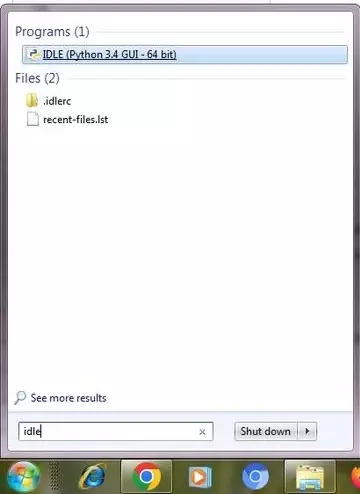 python shell windows